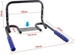 Merkloos Decopatent® Fiets Ophangsysteem Voor 2 Fietsen - Fietsenrek - Legplank Voor Helm - Fietshaak - Muurbeugel Fiets - Wandmontage -Fietsaccessoire Winkel 1200x878