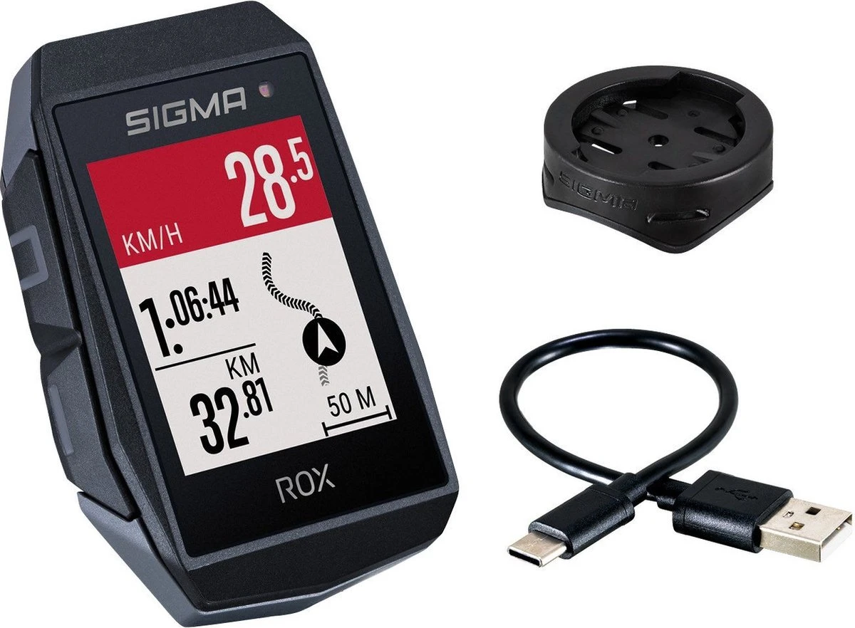 SIGMA SPORT ROX 11.1 EVO GPS Fietscomputer incl. stuurhouder, zwart SIGMA SPORT ROX 11.1 EVO GPS Fietscomputer Incl. Stuurhouder, Zwart -Fietsaccessoire Winkel