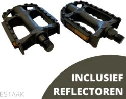 Fietspedalen - Anti-Slip Fietspedalen Set Met Reflectoren - Zwart - Set Fiets Pedalen Pedaal - Mountainbike Sport - Fietstrappers - Losse Trappers - 2 STUKS -Fietsaccessoire Winkel 1200x944