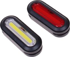 Kryptonite Avenue F-150 / R-75 Verlichtingset LED Accu - Zwart -Fietsaccessoire Winkel 1200x974