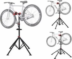 Merkloos Decopatent® Sterke Montagestandaard Fiets - 360° Draaibaar - Verstelbaar + Gereedschapsbakje - Fiets Montage Reparatie Standaard -Fietsaccessoire Winkel 1200x987 1