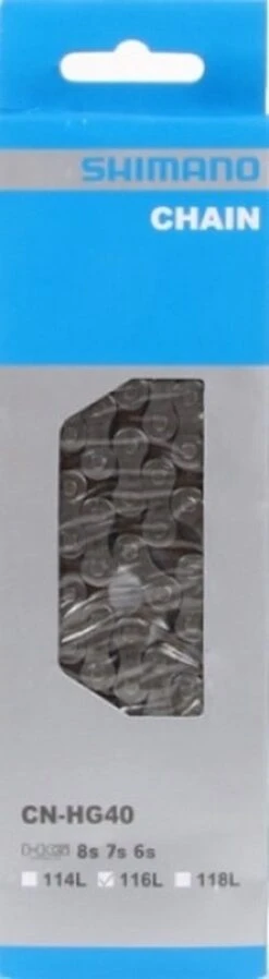 Ketting - 6/7/8 Speed - 3/32" - Shimano HG40 116-link -Fietsaccessoire Winkel 330x1200