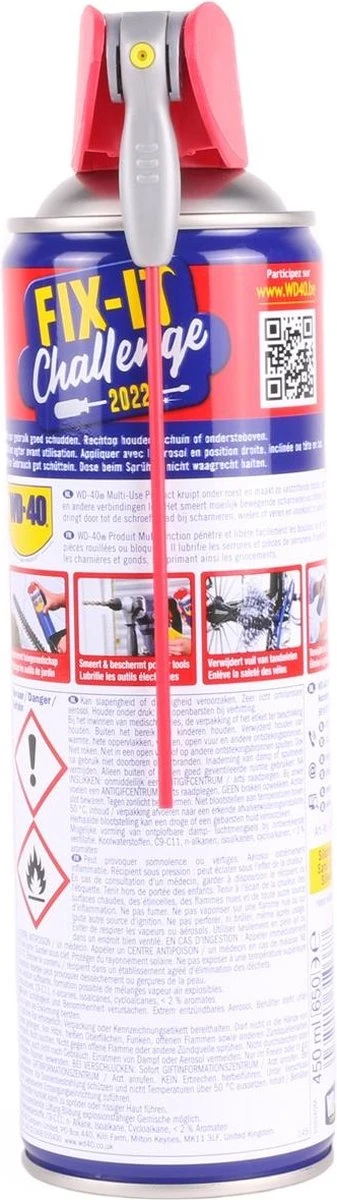 WD-40® Smart Straw® Multi-Use Product - 450ml - Multispray - Smeermiddel, Ontvetter en Anti-Corrosie WD-40® Smart Straw® Multi-Use Product - 450ml - Multispray - Smeermiddel, Ontvetter En Anti-Corrosie -Fietsaccessoire Winkel