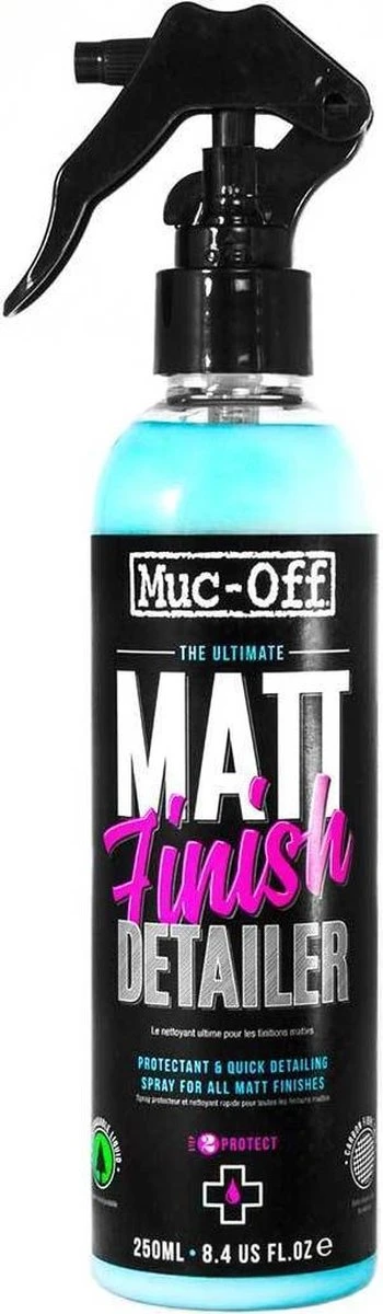 Muc-Off Matt Finish Detailer Beschermspray 250ML Muc-Off Matt Finish Detailer Beschermspray 250ML -Fietsaccessoire Winkel