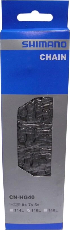 Ketting - 6/7/8 Speed - 3/32" - Shimano HG40 116-link -Fietsaccessoire Winkel 368x1200