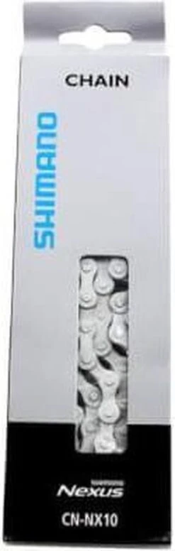 Ketting Shimano Nexus NX10 Anti-roest 1/2" X 1/8" - 114 Schakels -Fietsaccessoire Winkel 382x1200