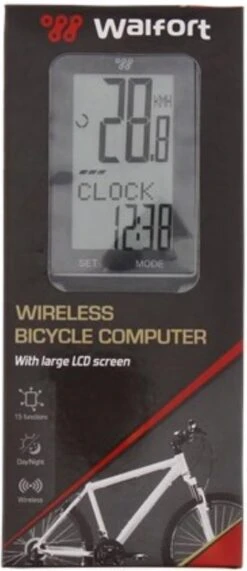 Walfort Wireless Bicycle Computer Fietscomputer - Draadloos -Fietsaccessoire Winkel 519x1200