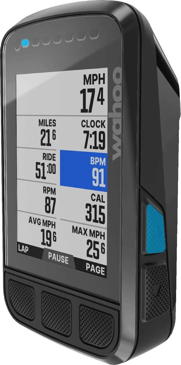 Wahoo ELEMNT BOLT V2 GPS Fietscomputer - Zwart Wahoo Fitness Wahoo ELEMNT BOLT V2 GPS Fietscomputer - Zwart -Fietsaccessoire Winkel