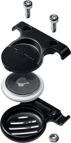 LAUT - BIKE TAG Saddle Mount For AirTag - Black -Fietsaccessoire Winkel 600x1200