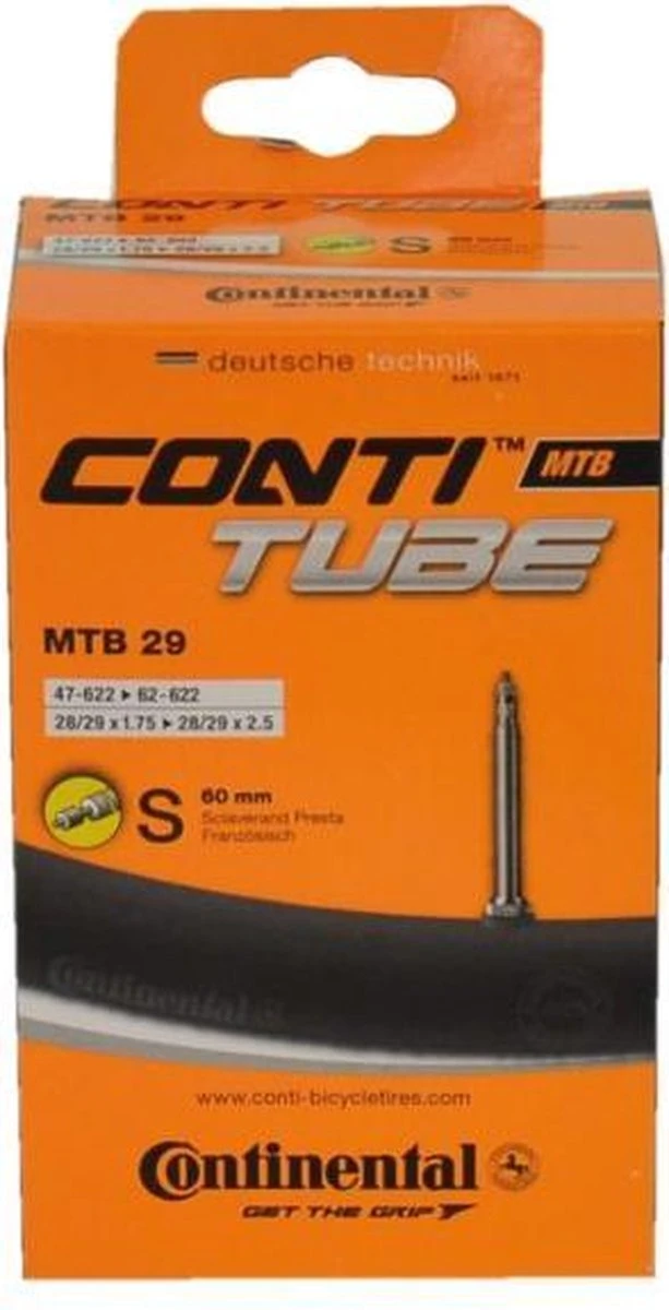 Continental Binnenband 28/29x1.75-2.50 (47/62-622) Fv 60 Mm Zwart Continental Binnenband 28/29x1.75-2.50 (47/62-622) Fv 60 Mm Zwart -Fietsaccessoire Winkel 613x1200 1