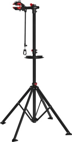 ACAZA Fiets Bevestigingsstandaard Met Snelsluiting, Gereedschapshouder En Stuurhouder, Lichte En Draagbare Reparatie Standaard Voor Fietsen, Zwart Statief -Fietsaccessoire Winkel 613x1200