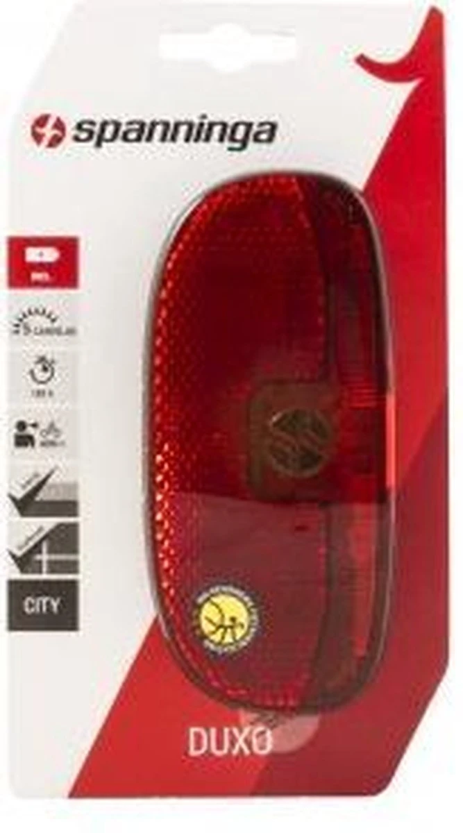 Spanninga Duxo Fiets Achterlicht - Batterij Spanninga Duxo Fiets Achterlicht - Batterij -Fietsaccessoire Winkel