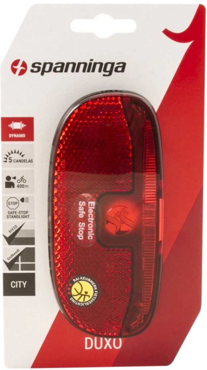 Spanninga Duxo Fiets Achterlicht - Batterij Spanninga Duxo Fiets Achterlicht - Batterij -Fietsaccessoire Winkel