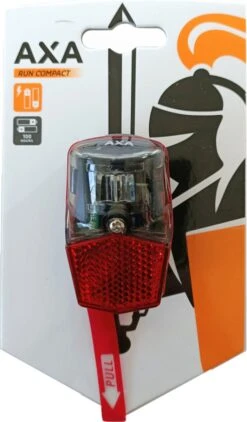 AXA Run Compact - Fiets Achterlicht - LED Fietsverlichting Op Batterij - Spatbord Montage – Rood -Fietsaccessoire Winkel 703x1200