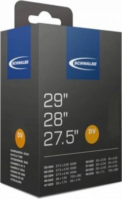 Schwalbe Binnenband 27.5/29 X 1.50/2.40 (40/62-584/635) Dv 40 Mm 9 Schwalbe Binnenband 27.5/29 X 1.50/2.40 (40/62-584/635) Dv 40 Mm -Fietsaccessoire Winkel 734x1200