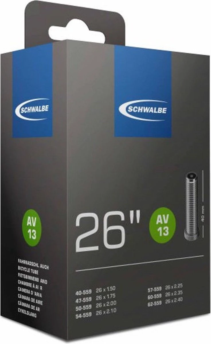 Schwalbe Binnenband - AV13 - 26 inch x 1.50 - 2.40 - Auto Ventiel - 40mm Schwalbe Binnenband - AV13 - 26 Inch X 1.50 - 2.40 - Auto Ventiel - 40mm -Fietsaccessoire Winkel 736x1200 2