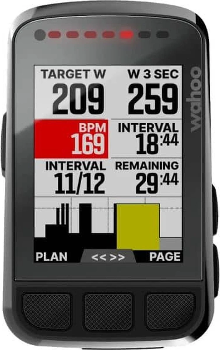 Wahoo ELEMNT BOLT V2 GPS Fietscomputer - Zwart Wahoo Fitness Wahoo ELEMNT BOLT V2 GPS Fietscomputer - Zwart -Fietsaccessoire Winkel