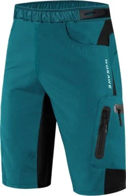 Merkloos Mountainbike Broek - MTB Broek - Short - Blauw - Fietsbroek & Onderbroek Met Zeem - Maat XL -Fietsaccessoire Winkel 772x1200