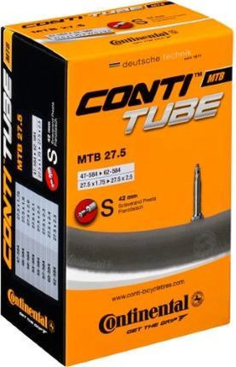Continental Binnenband Mtb 26 X1.75-2.50 (47/62-559) Fv 42 Mm Zwart Continental Binnenband Mtb 26 X1.75-2.50 (47/62-559) Fv 42 Mm Zwart -Fietsaccessoire Winkel