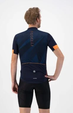 Rogelli Dusk Fietsshirt Heren Blauw/Oranje - Maat XL -Fietsaccessoire Winkel 774x1200 1