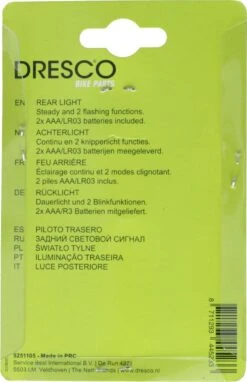 Dresco Achterlicht Fiets 3 Led's | Fietsverlichting Led | Achterlicht Met Batterij En Knipperlicht 4 Dresco Achterlicht Fiets 3 Led's | Fietsverlichting Led | Achterlicht Met Batterij En Knipperlicht -Fietsaccessoire Winkel 776x1200 2