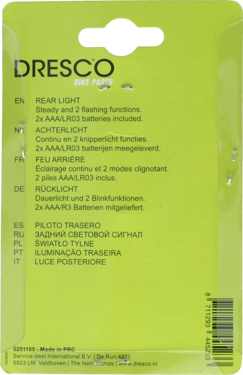 Dresco Achterlicht Fiets 3 Led's | Fietsverlichting led | Achterlicht met Batterij en Knipperlicht Dresco Achterlicht Fiets 3 Led's | Fietsverlichting Led | Achterlicht Met Batterij En Knipperlicht -Fietsaccessoire Winkel 776x1200 2