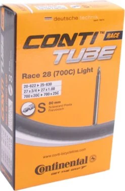 Continental Binnenband Race Light 28 Inch (18/25-622/630) Fv 80 Mm -Fietsaccessoire Winkel 789x1200