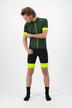 Rogelli Dusk - Fietsshirt Korte Mouwen - Heren - Maat XL - Groen, Fluor-Geel -Fietsaccessoire Winkel 800x1200 31