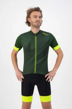 Rogelli Dusk - Fietsshirt Korte Mouwen - Heren - Maat XL - Groen, Fluor-Geel -Fietsaccessoire Winkel 800x1200 32