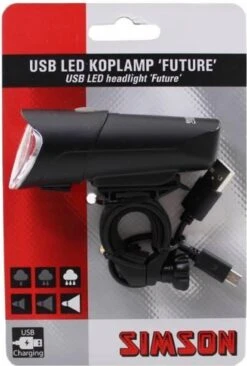 Simson Future Fietsverlichting Koplamp 30 Lux - LED - Oplaadbaar -Fietsaccessoire Winkel 810x1200