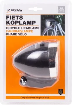 Benson Koplamp Batterij 3x Led - Zwart Fietslamp Lamp Voor Fiets -Fietsaccessoire Winkel 820x1200 2