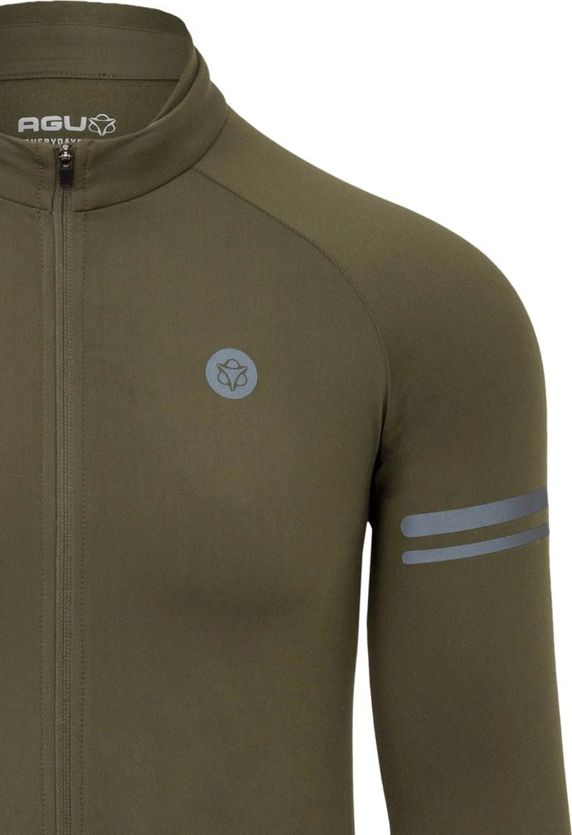 AGU Thermo Fietsshirt Lange Mouwen Essential Heren - Army Green - XL AGU Thermo Fietsshirt Lange Mouwen Essential Heren - Army Green - XL -Fietsaccessoire Winkel
