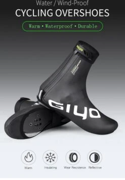 Giyo Overschoenen - Maat 44/45 (XL) - 1 Paar - Mountainbike - Wielrennen - Zwart - Wind En Waterdicht - Waterproof - Regen - Vorst -Fietsaccessoire Winkel 833x1200 4