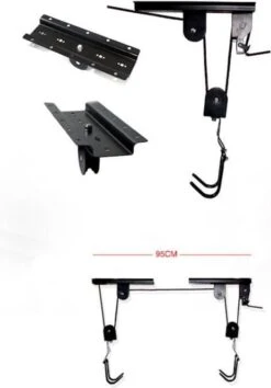 Merkloos Decopatent® Fietslift Ophangsysteem - Ophangen Fiets Aan Plafond - Fietstakel - Fietshaak - Dubbele Fietsophangsysteem Met Katrol -Fietsaccessoire Winkel 837x1200