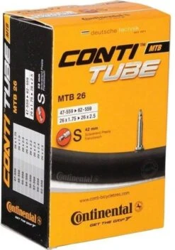 Continental Binnenband Mtb 26 X1.75-2.50 (47/62-559) Fv 42 Mm Zwart 6 Continental Binnenband Mtb 26 X1.75-2.50 (47/62-559) Fv 42 Mm Zwart -Fietsaccessoire Winkel 841x1200