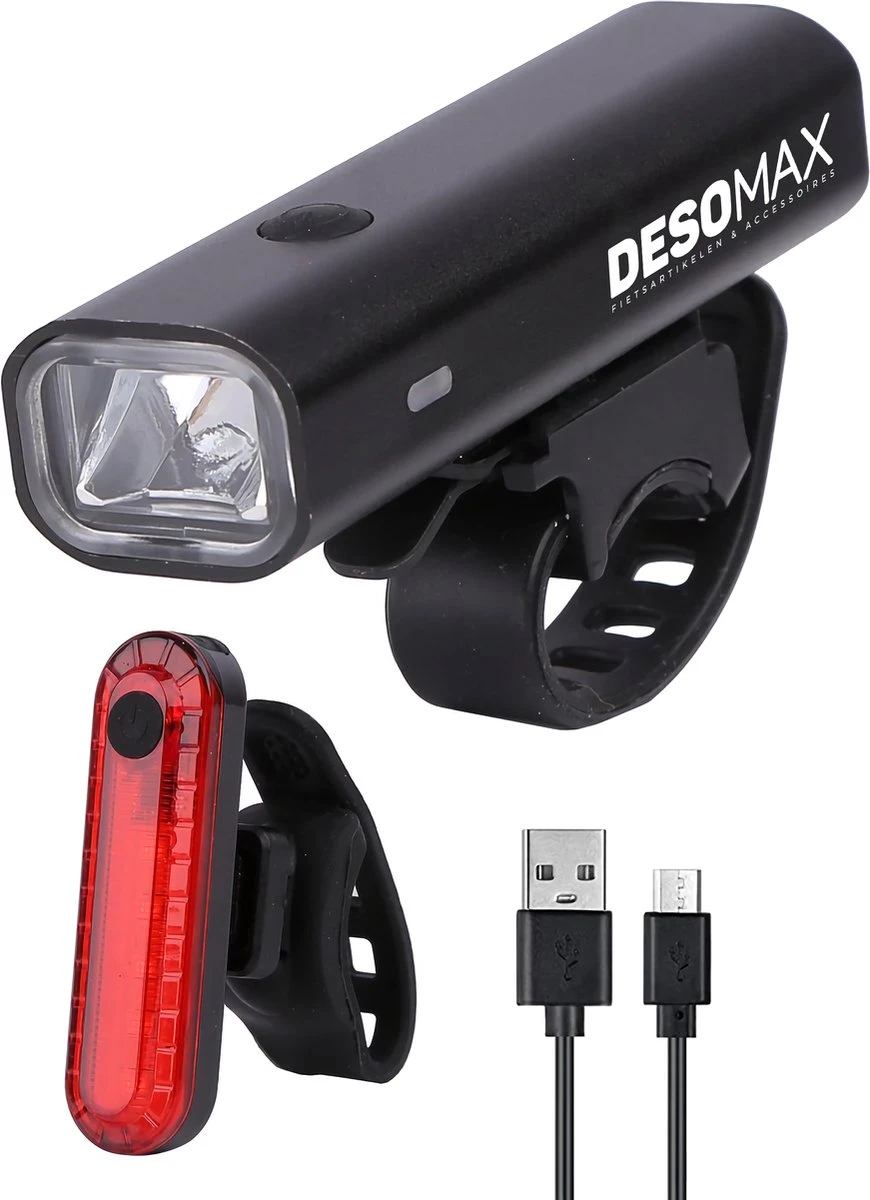 DesoMax® Fietsverlichting Set USB Oplaadbaar Heldere Fietslamp - Voorlicht - Achterlicht - Koplamp - Achterlamp DesoMax® Fietsverlichting Set USB Oplaadbaar Heldere Fietslamp - Voorlicht - Achterlicht - Koplamp - Achterlamp -Fietsaccessoire Winkel 870x1200 1