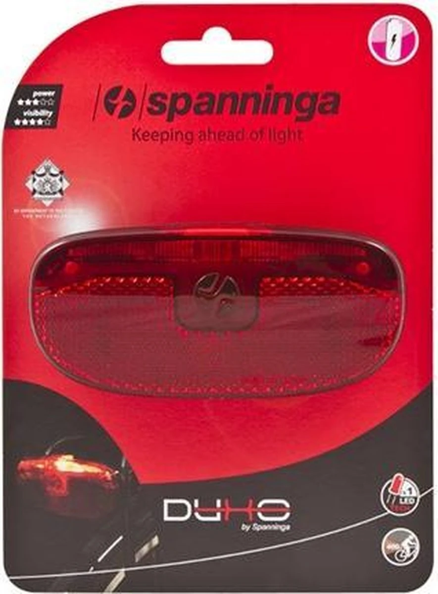 Spanninga Duxo Fiets Achterlicht - Batterij Spanninga Duxo Fiets Achterlicht - Batterij -Fietsaccessoire Winkel