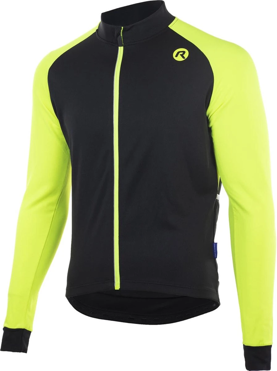 Rogelli Caluso 2.0 - Fietsshirt Lange Mouwen - Heren - Maat L - Zwart, Fluor