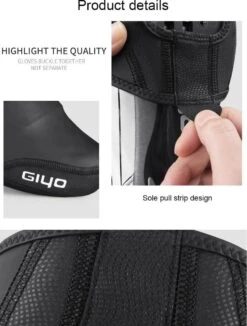 Giyo Waterdichte Halve Overschoenen Toe Covers - 1 Paar - Maat 41-46 - Zomer - Fiets Schoen Overtrek - MTB - Wielrennen/ Mountainbiken - Windproof -Fietsaccessoire Winkel 909x1200 3