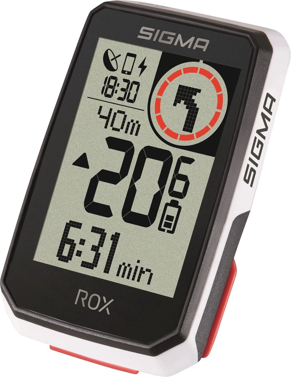 GPS Fietscomputer Sigma ROX 2.0 GPS met standaard stuurhouder - wit SIGMA SPORT GPS Fietscomputer Sigma ROX 2.0 GPS Met Standaard Stuurhouder - Wit -Fietsaccessoire Winkel
