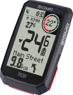 SIGMA SPORT ROX 4.0 GPS Fietscomputer Incl. Stuurhouder, Zwart -Fietsaccessoire Winkel 932x1200