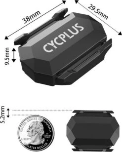 Cycplus C3 Cadanssensor En Snelheidssensor In 1 - Garmin - Wahoo - Zwift - Tacx - Bryton - Cadansmeter - Snelheidsmeter -Fietsaccessoire Winkel 962x1200