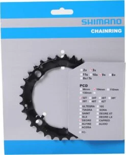 Kettingblad 32T Shimano Deore FC-M480 - Zwart 9 Kettingblad 32T Shimano Deore FC-M480 - Zwart -Fietsaccessoire Winkel 977x1200 1