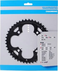 Kettingblad 44T Shimano Deore FC-M480 - Zwart -Fietsaccessoire Winkel 981x1200