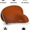 Fietszadel Karamel Bruin Classic XXL, Stijlvol En Comfortabel Zadel Voor Veel Fietsplezier By PS